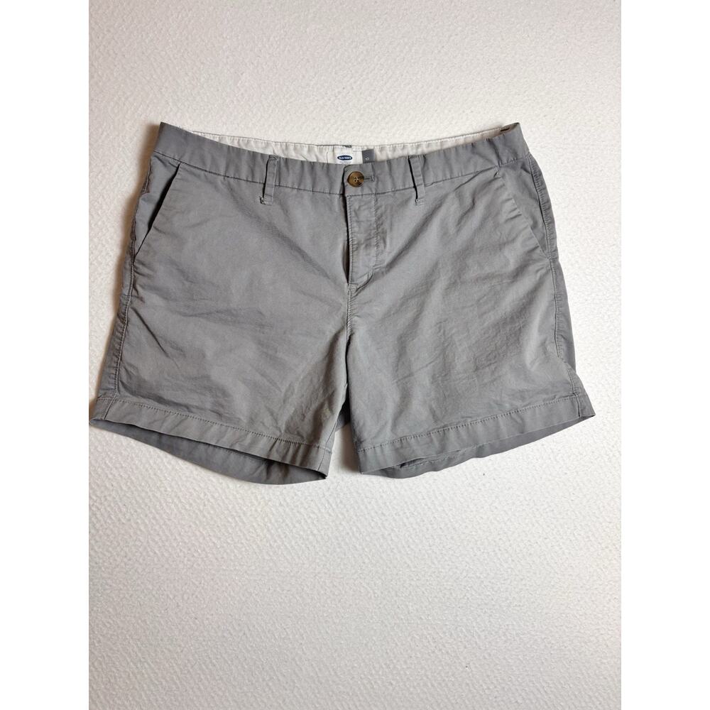 OLD NAVY Everyday Shorts Gray Stretch women size 10 pockets